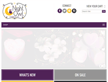 Tablet Screenshot of nightowlcandleco.com